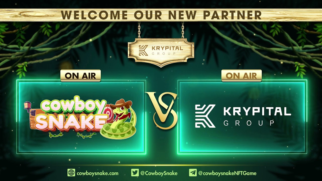 PARTNERSHIP ANNOUNCEMENT: COWBOY SNAKE AND KRYPITAL