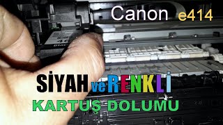 Yazıcı Kartuşu Nasıl Doldurulur (Canon e414) - YouTube
