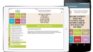 School Days App smartphone preview and administration
