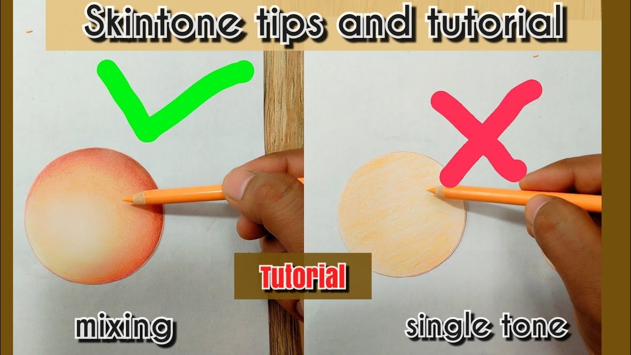 How to make skin color |skintone tips & tutorial | all color pencils ...