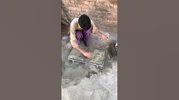 How Talented Guy Makes Cement Tiles Using Mold Method #rooftiles #shortsfeed  #amazingskills