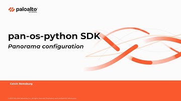 pan-os-python SDK for Palo Alto Networks: Panorama