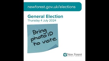 Voter ID animation video general election 2024