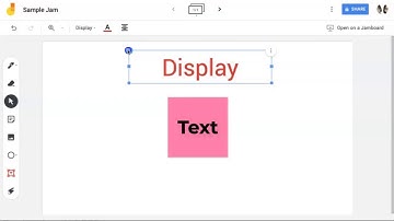 Jamboard: Text boxes