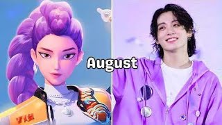 🎂Choose Your Birthday Month and See Your BTS member &amp; K-Pop Demon Hunter Character✨😍🐍