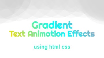 Gradient Text Animation Effects | #CSS Text Effects |  Middle Child - Miss You