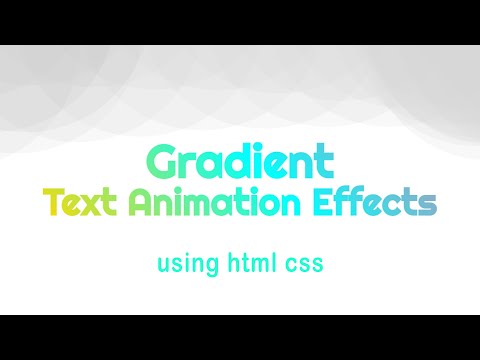 Gradient Text Animation Effects | #CSS Text Effects |  Middle Child - Miss You