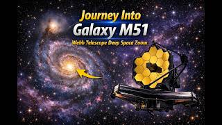 Journey Into Galaxy M51 🌌 Webb Telescope Deep Space Zoom