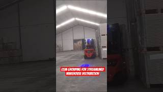 Item Grouping for Streamlined Warehouse Distribution #education #forklift  #warehouse #operator