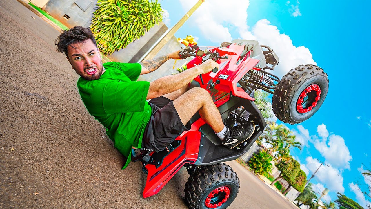 GRAU COM MEU NOVO QUADRICICLO!!! * quem falou que não ia conseguir TOMAAAAAA 😱🔥 *