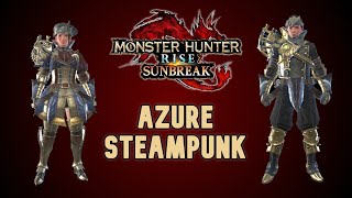 Azure Steampunk Layer Armor Mix Sunbreak
