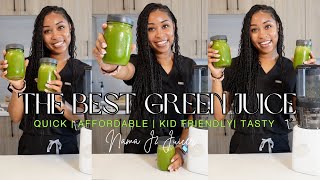 The BEST *sweet* GREEN JUICE | Nama J2 Juicer | Juicing Spinach 🌱✨ | Kid Friendly 🥰
