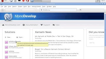 Solve MonoDevelop error: cannot execute "...". File name hase not been set.