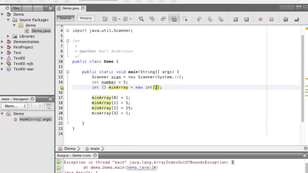 Programmering 1 i Java: 06 - Arrayer - YouTube