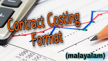 Cost Accounting— Contract costing Format
