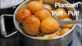 Plantain Puff Puff- sweet spicy Ripe Plantain puff puff (plantain buñuelos de platano)