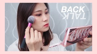 URBAN DECAY BACKTALK | ROSEY PINK PURPLE MAKEUP | 어반디케이 백톡팔레트 핑크핑크한 메이크업 | LEESA 리사