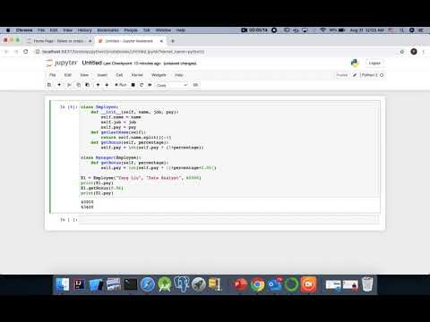 A simple Python class with inheritance - YouTube