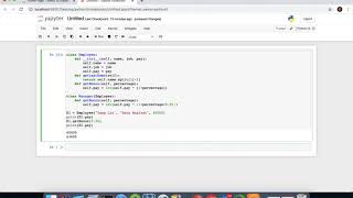 A simple Python class with inheritance
