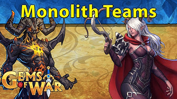 Gems of War: Dark Monolith Teams and Key Opening