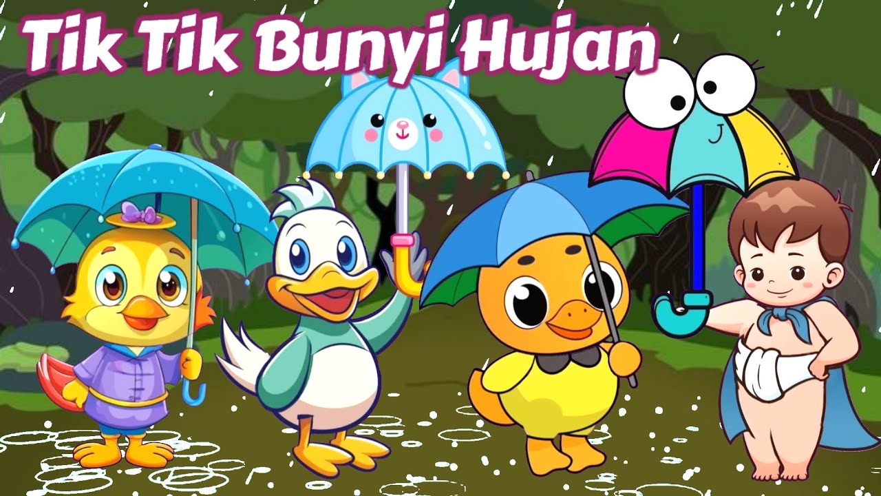 Lagu Anak Anak Terbaik ~ Tik Tik Bunyi Hujan, Kalau Kau Suka Hati, Kukuruyuk