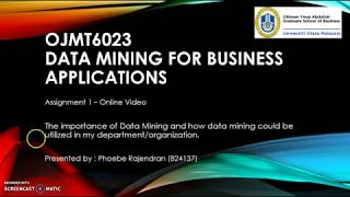 Assignment 1 Data Mining -  Phoebe