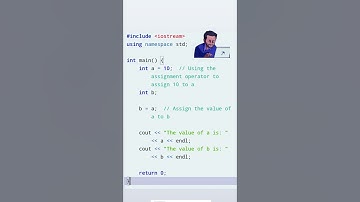 Assignment operator in CPP program / Cpp language / Arithmetic operator
