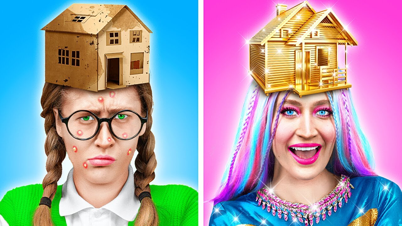 Construction d'une minuscule maison avec des déchets ! Astuces et créations extrêmes avec du carton