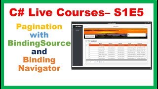 C# Live Courses S1E5 : Contacts Management System - Pagination with BindingNavigator