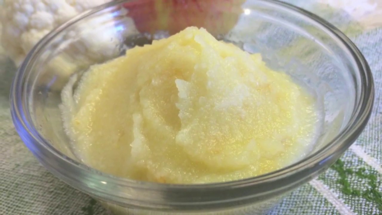 PAPILLA DE COLIFLOR Y MANZANA -Recetas Nutritivas - HECHOxMAMÁ
