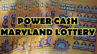 STARTING MONDAY WITH 20 TICKETS POWER CASH MARYLAND LOTTERY #subscribe #viral #win #lottery