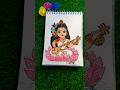 cute Saraswati Mata drawing 🎨 easy drawing tutorial #art #saraswati #saraswatipuja #shorts