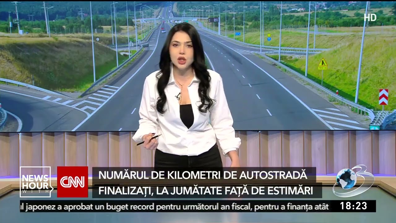 Numărul de kilometri de autostradă finalizați, la jumătate față de estimări