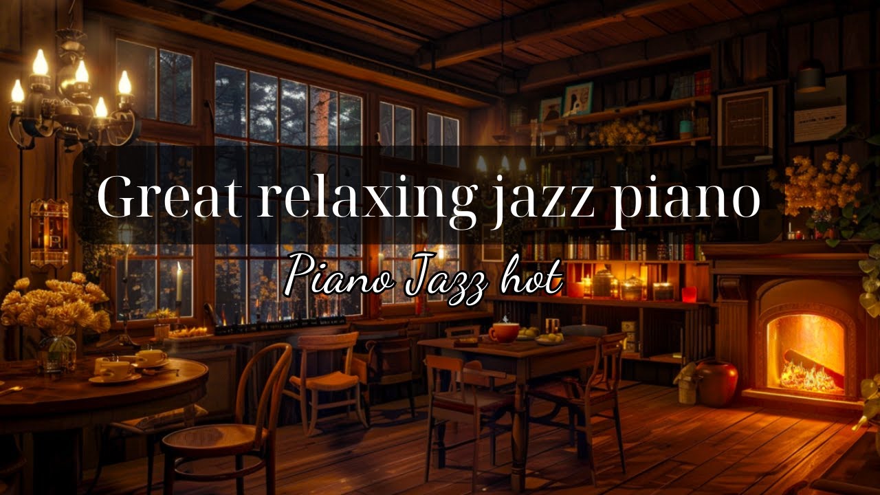 Cozy Coffee Shop Space 4K Relaxing Jazz Music To Relax And Chill - YouTube