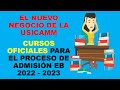 Soy Docente: CURSOS OFICIALES PARA EL PROCESO DE ADMISIÓN EB 2022 - 2023