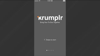 iOS Onboarding in Krumplr