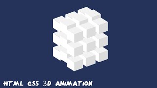 AMAZING 3D ANIMATION USING HTML CSS |DO YOU KNOW THIS DESIGN@pinkweb0 #html #css
