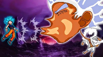 Goku Perfect SSB OP (New) VS TC Luffy OP Buff (all form) in Jump Force Mugen