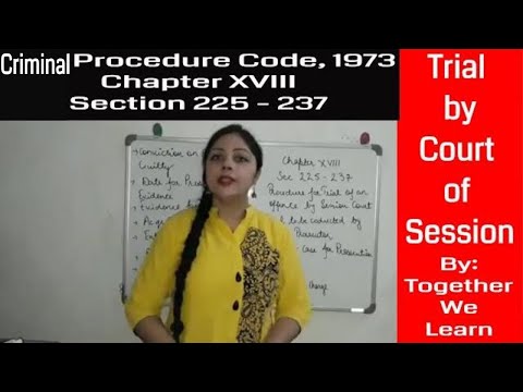 Procedure for Trial || Before Session Court || CrPC
