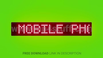Do Not Use Mobile Phone While Driving Scrolling Red Dot Matrix LED Text Animation on Green Screen Se