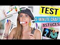 JE TESTE DES ASTUCES DESSIN & PEINTURE 5 MINUTE CRAFTS