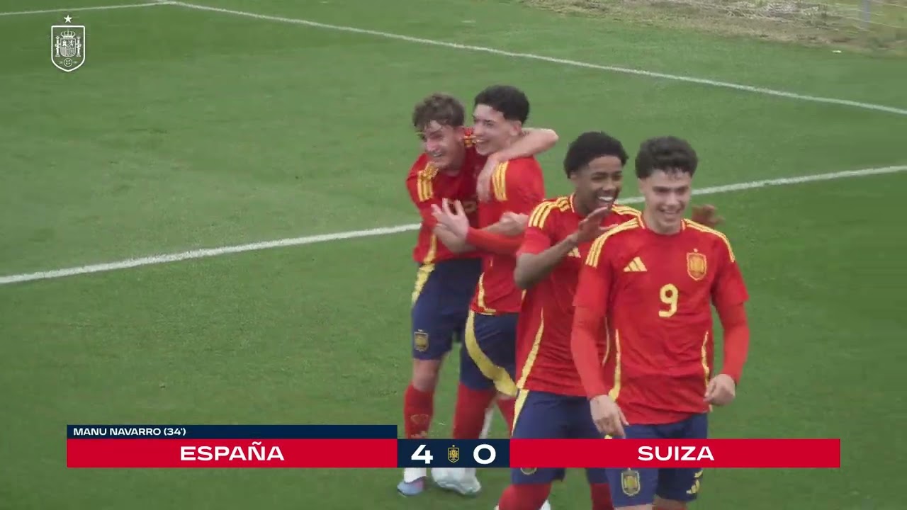 España 6-2 Suiza | Partido internacional amistoso sub-16 | 🔴 SEFUTBOL