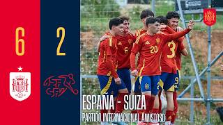 España 6-2 Suiza Partido Internacional Amistoso Sub-16 Sefutbol