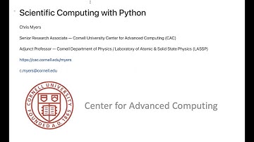 Scientific Computing with Python