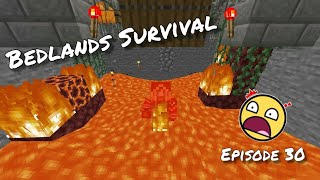 Dying to my own minigame. 😂 Bedland Survival Ep 30. (Minecraft Bedrock Edition.)