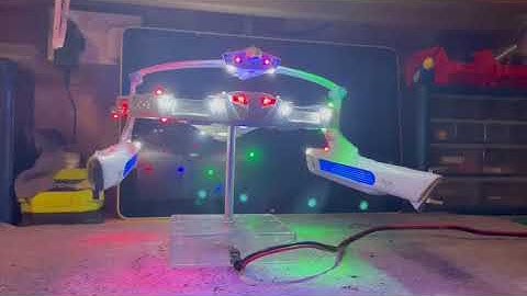 Star Trek Reliant 1/650 model kit built and lit