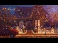 🎄☃️CHRISTMAS HOUSE AMBIENCE: Snow Crunching Sounds, Wind Sounds, Snow Sounds, Wind Chimes