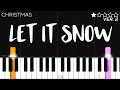 Christmas - Let It Snow! Let It Snow! Let It Snow! | EASY Piano Tutorial