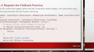 How to Add a Callback Function to an Asynchronous Job in PowerShell and Retrieve Return Data