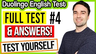 FULL Duolingo English Test & ANSWERS #4 - Duolingo English Test Practice